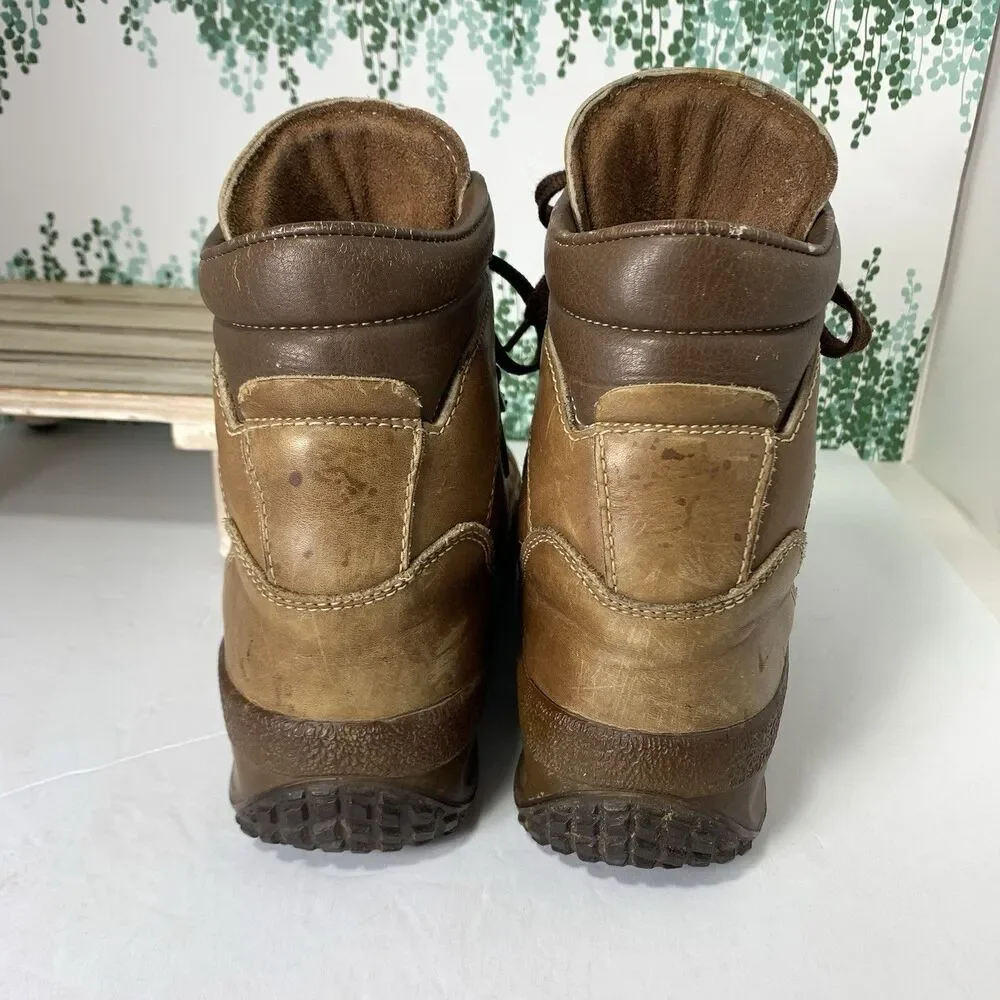 L. L. Bean Vintage Cowhide Leather Hiking Gore-Tex Boots Size 8.5 Mens